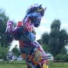 Exquisite Colorful Life Size Outdoor Decorative Bronze Horse Statue BOKK-591