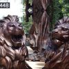 Hot Sale Life Size Red Bronze Lion Statue for Garden BOKK-448