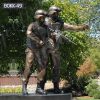 Customized Outdoor Bronze Military Man Soldiers Sculpture Factory Supplier BOKK-49