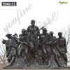 Life Size 107th Infantry Monument Soldier Outdoor Bronze Statue for Sale BOKK-51