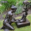 Outdoor Kneeling Soldier Military Bronze Statue Monument for Sale BOKK-52