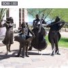 Life Size Bronze Musician Statue Group for Sale