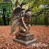 Life Size Bronze Angel Sculpture Kneeling Angel for Sale MOKK-821